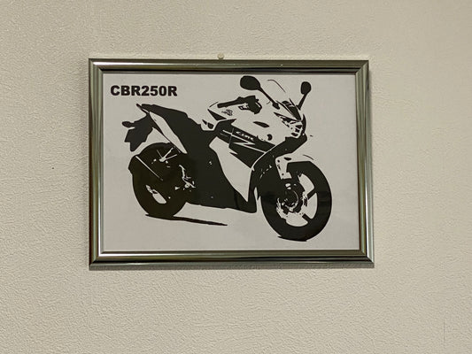 切り絵 ( paper cutout )　HONDA CBR250R